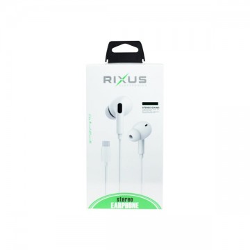 Rixus stereo earphone for type c rx hd20c